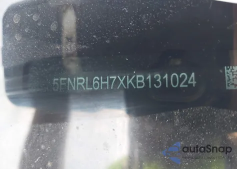 2019 Honda Odyssey Ex-L from USA, damaged, VIN 5FNRL6H7XKB131024